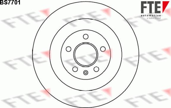 FTE BS7701 - Brake Disc autospares.lv