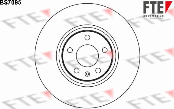 FTE BS7095 - Brake Disc autospares.lv