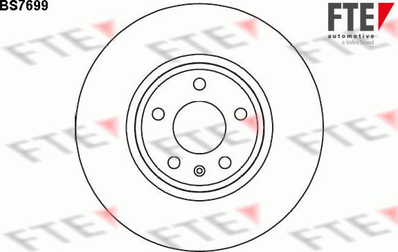 FTE 9071019 - Brake Disc autospares.lv