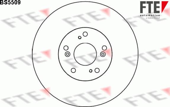 FTE 9071089 - Brake Disc autospares.lv