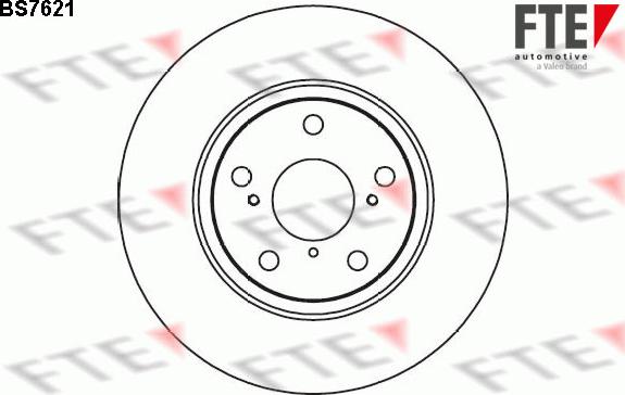 FTE BS7621 - Brake Disc autospares.lv