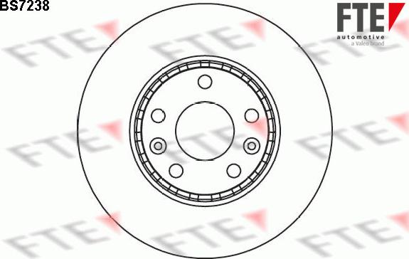 FTE BS7238 - Brake Disc autospares.lv