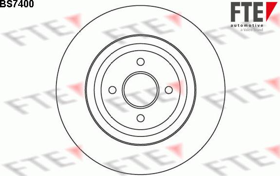 FTE 9071196 - Brake Disc autospares.lv