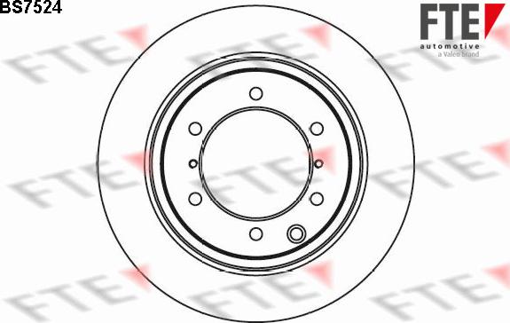 FTE BS7524 - Brake Disc autospares.lv