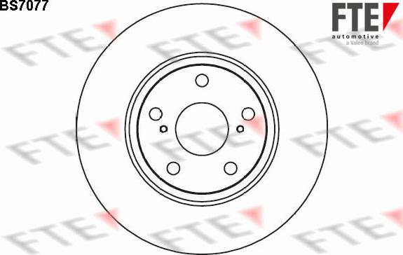 FTE BS7077 - Brake Disc autospares.lv