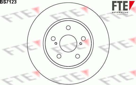 FTE BS7123 - Brake Disc autospares.lv