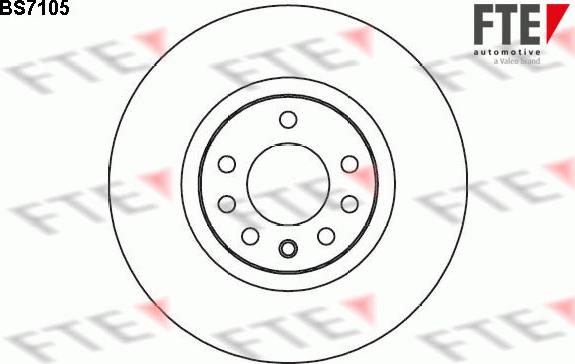 FTE BS7105 - Brake Disc autospares.lv