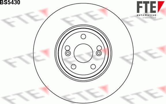 FTE BS5430 - Brake Disc autospares.lv