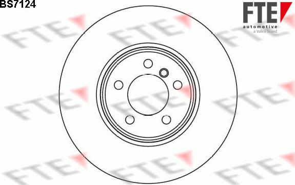 FTE BS7124 - Brake Disc autospares.lv