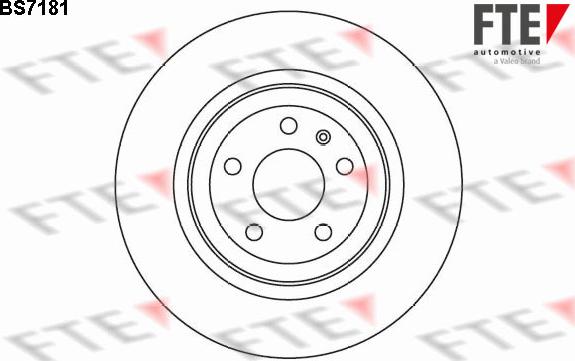 FTE BS7181 - Brake Disc autospares.lv