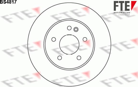 FTE BS4817 - Brake Disc autospares.lv