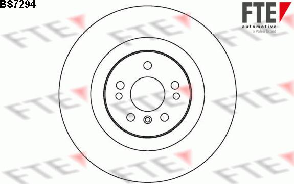 FTE 9071137 - Brake Disc autospares.lv