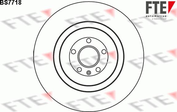 FTE BS7718 - Brake Disc autospares.lv