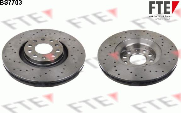 FTE BS7703 - Brake Disc autospares.lv