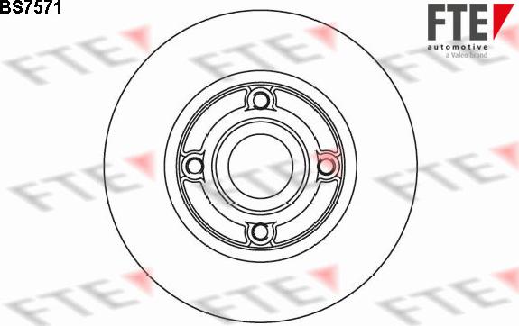 FTE BS7571 - Brake Disc autospares.lv