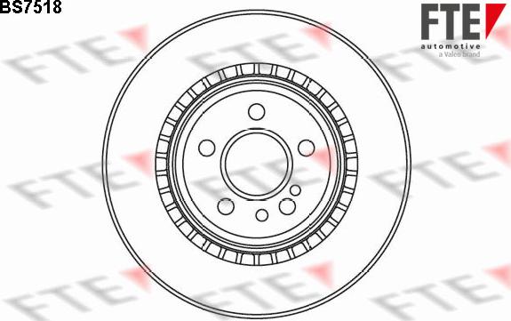 FTE BS7518 - Brake Disc autospares.lv