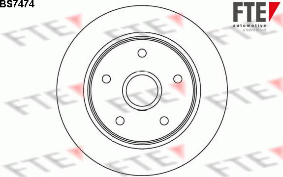 FTE 9071326 - Brake Disc autospares.lv