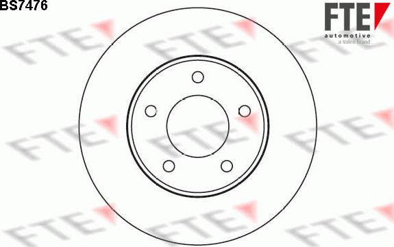 FTE 9071327 - Brake Disc autospares.lv