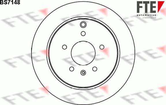 FTE BS7148 - Brake Disc autospares.lv