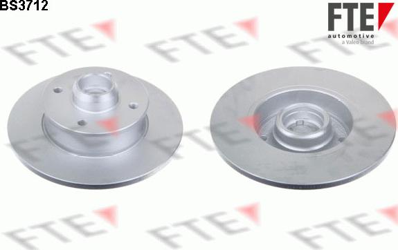 FTE BS3712 - Brake Disc autospares.lv