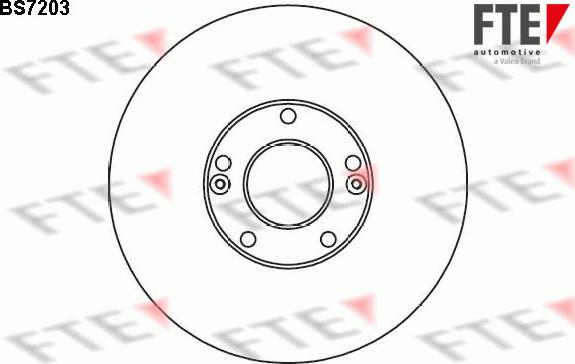 FTE BS7203 - Brake Disc autospares.lv