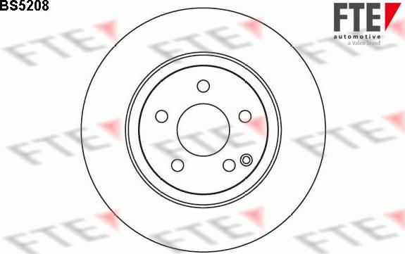 FTE BS5208 - Brake Disc autospares.lv