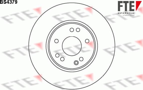 FTE BS4379 - Brake Disc autospares.lv