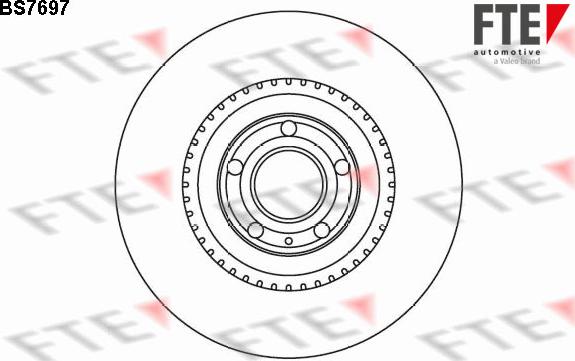 FTE BS7697 - Brake Disc autospares.lv