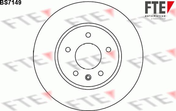 FTE BS7149 - Brake Disc autospares.lv