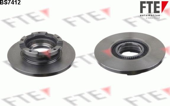 FTE BS7412 - Brake Disc autospares.lv