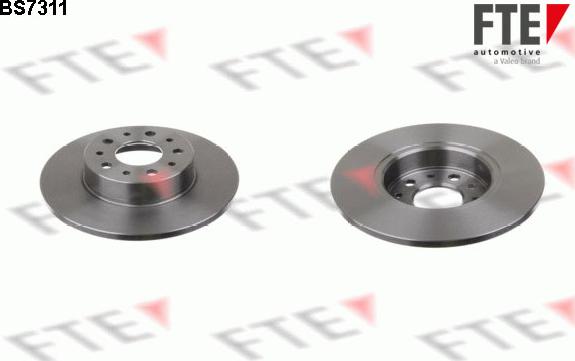 FTE BS7311 - Brake Disc autospares.lv