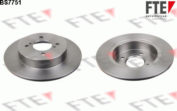 FTE BS7751 - Brake Disc autospares.lv