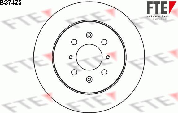 FTE BS7425 - Brake Disc autospares.lv