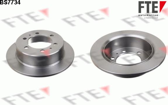 FTE BS7734 - Brake Disc autospares.lv