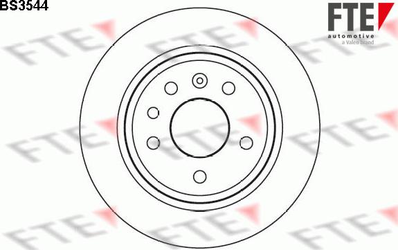 FTE BS3544 - Brake Disc autospares.lv