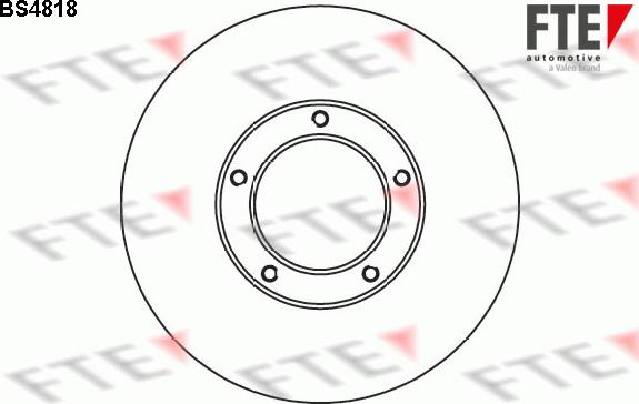 FTE BS4818 - Brake Disc autospares.lv