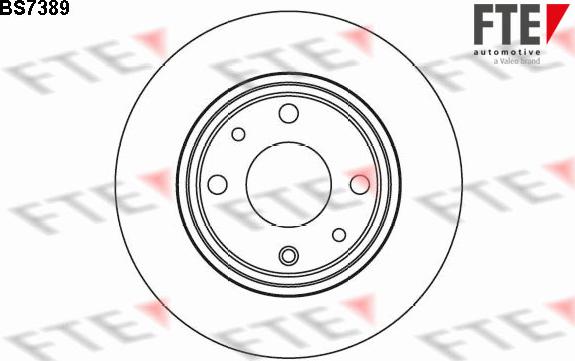 FTE 9072484 - Brake Disc autospares.lv