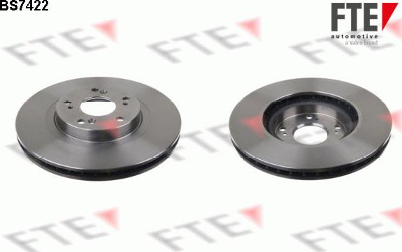 FTE BS7422 - Brake Disc autospares.lv