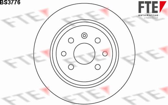 FTE BS3776 - Brake Disc autospares.lv