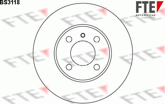 FTE BS3118 - Brake Disc autospares.lv