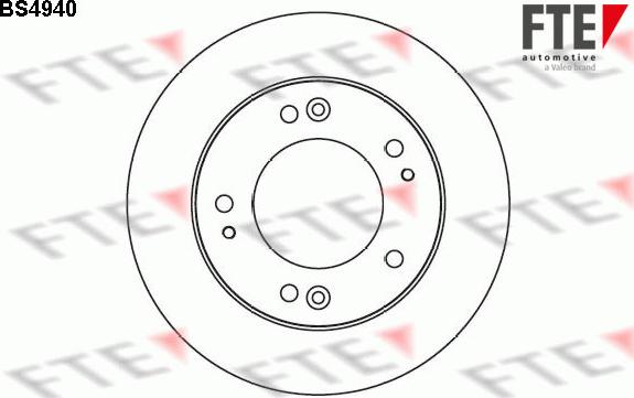 FTE 9072474 - Brake Disc autospares.lv