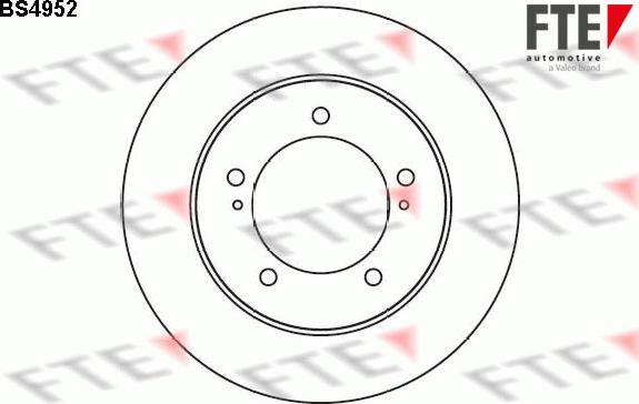 FTE 9072475 - Brake Disc autospares.lv