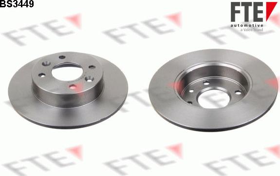 FTE BS3449 - Brake Disc autospares.lv