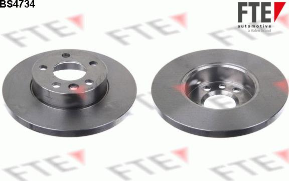 FTE BS4734 - Brake Disc autospares.lv