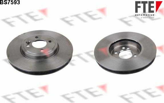 FTE BS7593 - Brake Disc autospares.lv