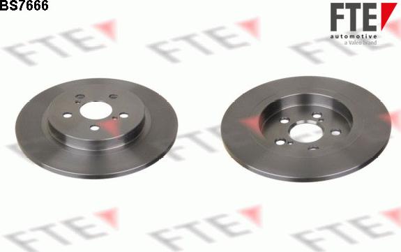 FTE BS7666 - Brake Disc autospares.lv