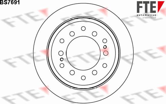 FTE BS7691 - Brake Disc autospares.lv