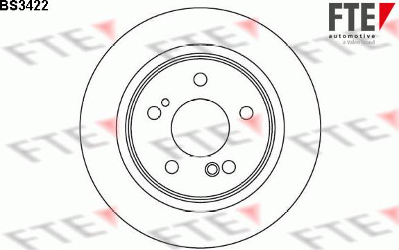 FTE 9072581 - Brake Disc autospares.lv