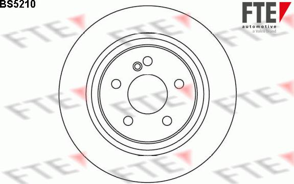 FTE BS5210 - Brake Disc autospares.lv