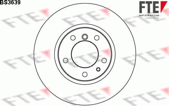 FTE BS3639 - Brake Disc autospares.lv